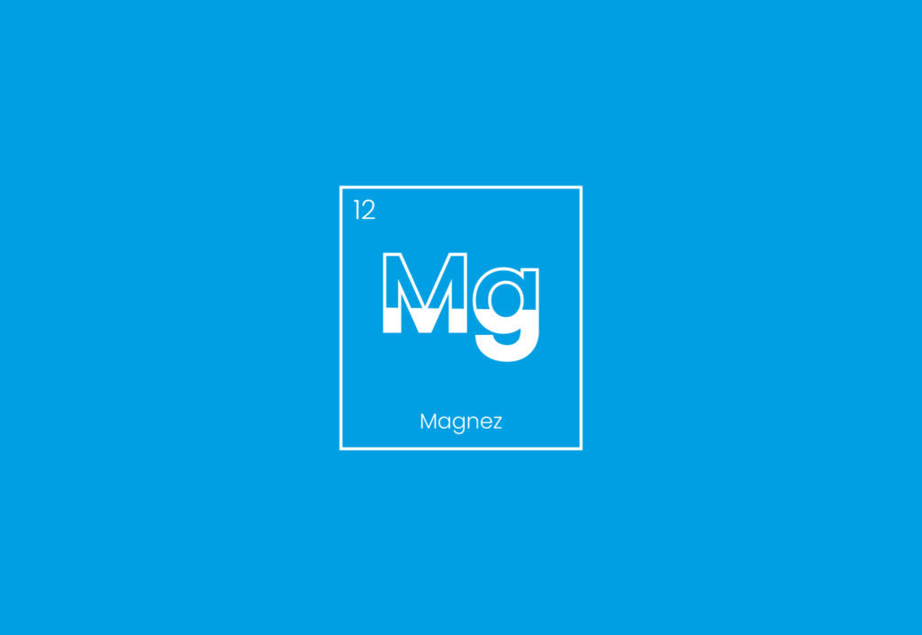 Oznaczenie pierwiastka magnezu, wskazujące na jego braki w przemyśle transportowym